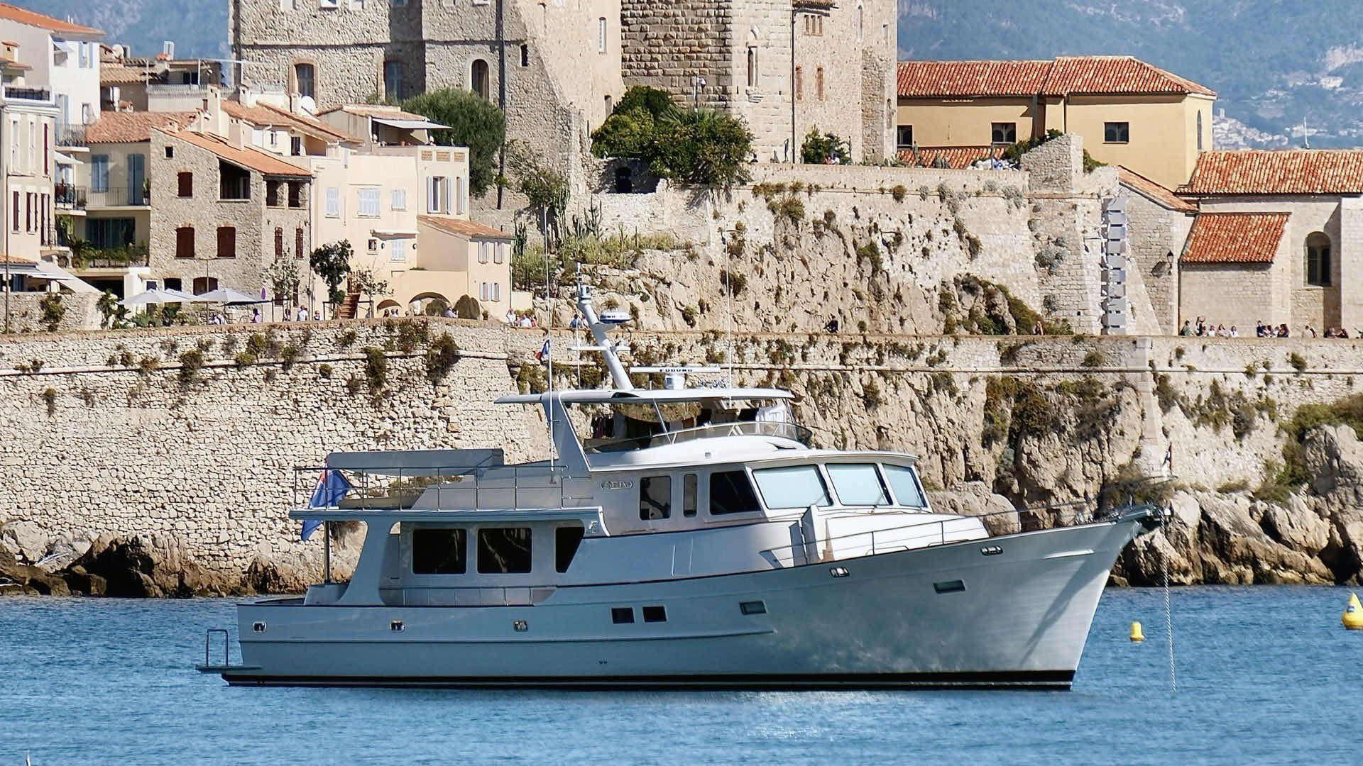 Fleming pocket superyacht Freja in Antibes